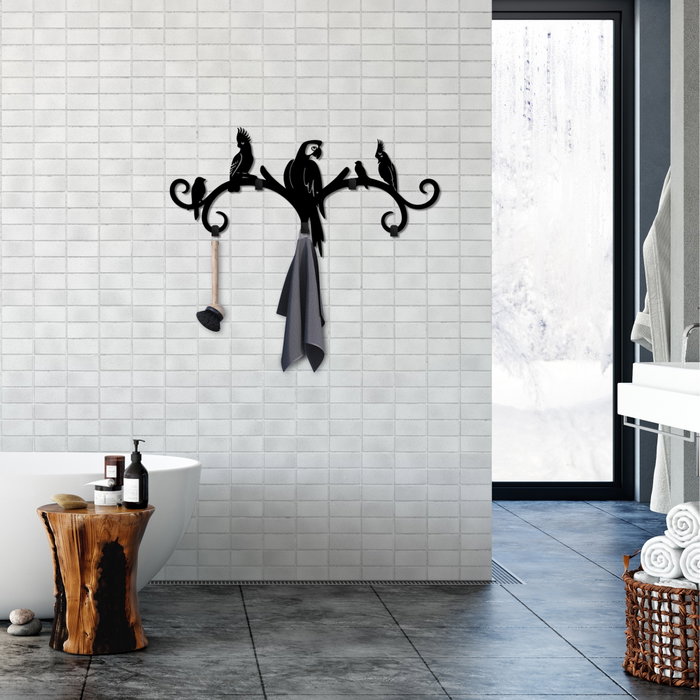 Wallity Gancho de Pared Tropical Negro Wallity Gancho de Pared Tropical Negro